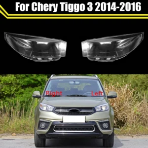 Car Headlight Shell Lamp Shade Transparent Masks Headlight Glass Lampcover Headlamp Lens Cover For Chery Tiggo 3 2014 2015 2016