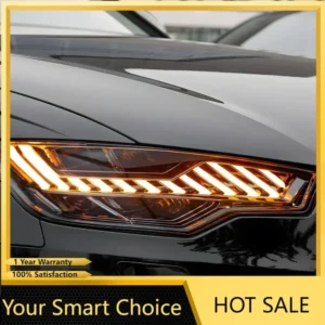 Auto Front Lamps Assembly for Audi A6 C7 A6L S6 2012-2015 LED Car Headlights Upgrade A7 Style Dual Projector Lens Accessories