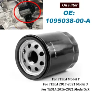 NEU 1095038 -00-A Ölfilter für vordere oder hintere Antriebseinheit für 2017–2021 Modell 3, 16–21 Modell S/X Modell Y 109503800 Eine hohe Qualität