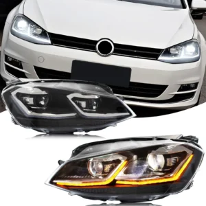 LED Headlights for Volkswagen VW Golf 7 VII MK7 2014-2017 Front Lamps