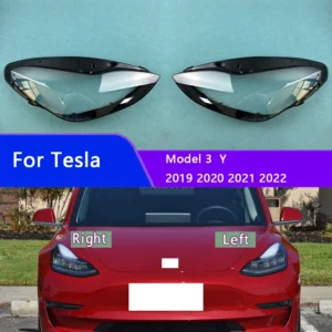 Für Tesla Modell 3 Y 2019 2020 2021 2022 Scheinwerfer Abdeckung Transparent Lampenschirm Scheinwerfer Shell Plexiglas Ersetzen Original Objektiv