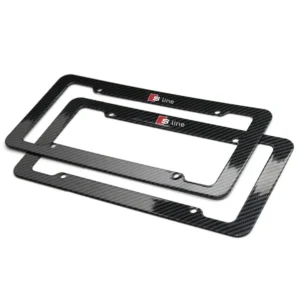 Stainless Universal License Plate Frame Steel Metal Car For Audi Sline S6 S7 SQ5 SQ7 A3 A4 A5 A6 A7 A8L Q3 Q4 Q5 Q6 Q7 Q8 TT