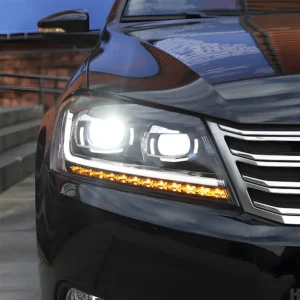 Car Headlight Assembly EU Version for 2011-2015 Passat B7 Magotan Upgrade B8 High Configure Auto LED  Front Lamp Accessories