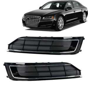 Automotive Parts Fog Lamp Frame Front Bumper Fog Light Grille Cover For AUDI A8 D4 PA 2015-2016 4HO807679RT94 4HO807680RT94