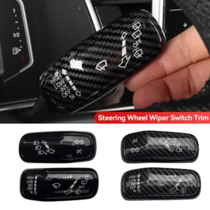 Steering Wheel Wiper Switch Trim Headlight Switch Control Cover for VW Polo Golf 7 Golf 8 Jetta Tiguan Accessories 2018-2023