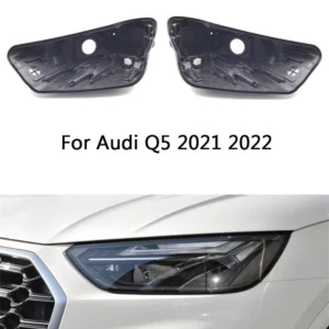 Front Headlight Base Cover For Audi Q5 2021 2022 LED Head Light Back Lid Head Lamp Rear Shell Headlamp Back Housing