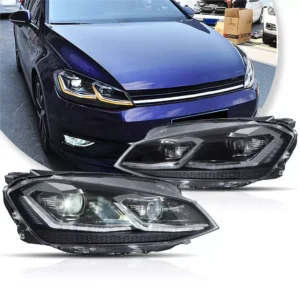 LED Headlights for VW Golf 7.5 / MK7.5 2018-2021 Projector Front Lamps Assembly