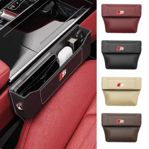 Car Seat Gap Pocket Storage Box Phone Holder Accessories For Audi SLine A4L A3 A5 A6 C7 A4 B8 8P 8V B6 Q5 B9 B7 A1 Q7 Q3