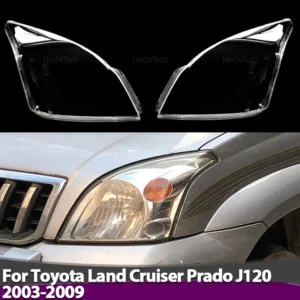 Headlight Lens Cover for Toyota Land Cruiser Prado J120 2003~2009 Clear Car Headlamp Cover Transparent Lampshade Lamp Hood Shell