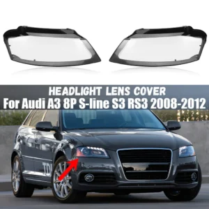 Front Headlamp Cover Headlight Shell Transparent Lampshade Lens For Audi A3 8P S-line S3 RS3 All Models 2008 2009 2010 2011 2012