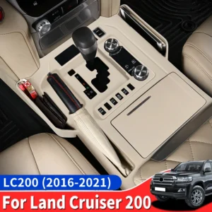 For 2016-2021 Toyota Land Cruiser 200 center console Storage Protection sleeve gear cover LC200 Interior upgrade Accessories