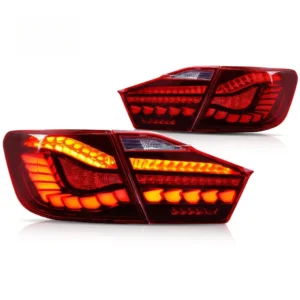 MRD LED Rear Lamp Fit for toyot Camry 2012 2013 2014 Led Tail Lights Start Up Animation Dragon Scale Design Led Tail Assembly