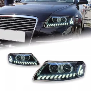 Matrix style Headlights For Audi A6 S6 Headlamp 2005-2011 LED Car light For Audi A6L C6 Headlights Assembly Daytime Running Ligh