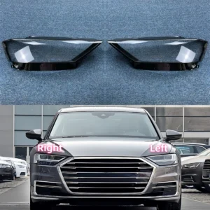 For Audi A8 A8L S8L D5 2018 2019 2020 2021 2022 Car Front Headlight Cover Headlamp Shell Transparent Lampshade Mask Lens