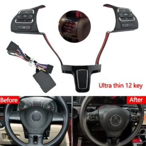 Car Steering Wheel Remote Wireless Control Button For VW Passat Tiguan Magotan Multi-function Controller Switch Hubs Universal