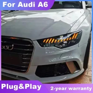 Head Lamp for Audi A6 LED Headlight 2012 2013 2014 2015 A6L C7 Headlights LED DRL light house