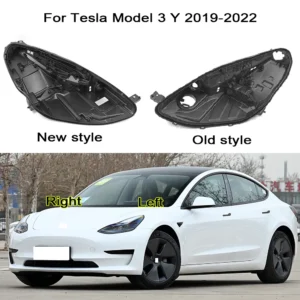 Für Tesla Modell 3/Y 2019-2022 Fit Front Scheinwerfer Basis Abdeckung Kopf Licht Zurück Deckel Kopf Lampe Zurück haus Scheinwerfer Hinten Shell