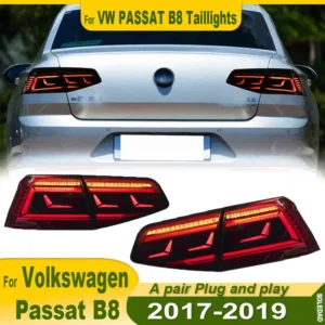 Car Rear Lights For Volkswagen VW Passat Led Tail Lights B8 2017 2018 2019 Upgrade LED Taillight Assembly Accessories 2PCS