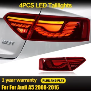 Car styling Tail Lights For Audi A5 S5 2008-2016 Dragon scale style LED Tail Lamp Dynamic Turn Signal Light Tail Lamp Assembly