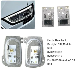For Audi A3 S3 RS3 2017-2020 Matrix Headlight Daytime Running Light Replace OEM Brightly White DRL Modules 8V0998473B 8V0998474B