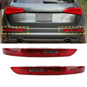 Rear Left+Right Side Lower Bumper Tail Light Reverse Stop Lamp W/4 Bulbs Fit For Audi Q5 8R 2009-2017 European Cars