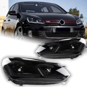 LED Headlights for Volkswagen VW Golf 6 Mk6 2008-2012 Projector Lens  Dynamic Signal Head Lamp