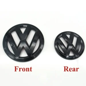 2pcs ABS Car Front Grill Emblem Rear Trunk Badge Logo for Volkswagen VW Golf 5 6 7 7.5 8 MK5 MK6 MK7 MK8 Polo Passat B8 Scirocco