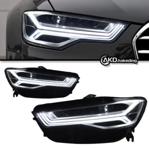 Auto Parts For A6 C7 Headlights 2012-2018 C7Pa Matrix Styling LED Daytime Lights Dual Projector DRL Car Accesorios Modified