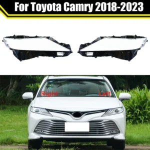 Transparent Head Light Lamp Case For Toyota Camry 2018~2023 ​Clear Lens Shell Headlamp Car Front Headlight Cover Lampshade Caps