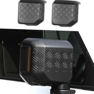 For Toyota Land Cruiser Prado J250 / Lexus GX 550 2024 2025 ABS Matte Black Anti-Scratch Plate Cover 2PCS Car Accessories