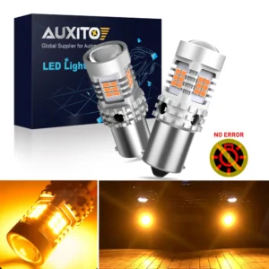 AUXITO 2x Canbus 1156 BA15S P21W LED BAU15S PY21W WY21W LED Lamp Bulbs Car Rear Turn Signal Light For VW Passat B6 Golf4 5 Jetta