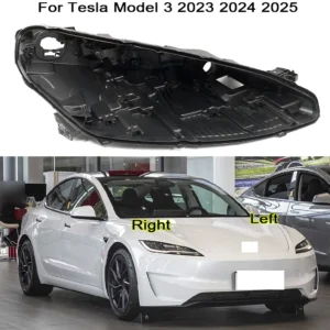 Für Tesla Modell 3 2023 2024 2025 Scheinwerfer Basis Abdeckung Fit Scheinwerfer Hinten Shell Auto Zubehör Lampenschirm Boden Shell