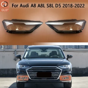 Car Accessories Headlight Cover Shade Lampshade Lens Headlamp Shell Plexiglass For Audi A8 A8L S8L D5 2018 2019 2020 2021 2022