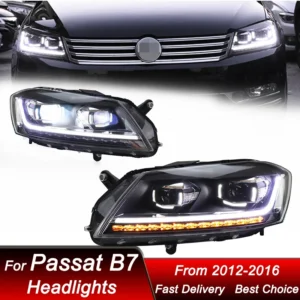 Car Headlights For Volkswagen Passat Magotan B7 2012-2016 to B8 full LED Auto Headlamp Assembly Projector Lens Accessories Kit