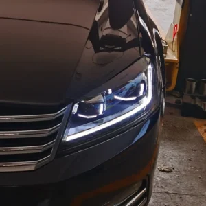 For VW Passat B7 EU Version Magotan 2012-2015 LED Auto Headlights Upgrade High Configure B8 Style Projector Lens Accessories