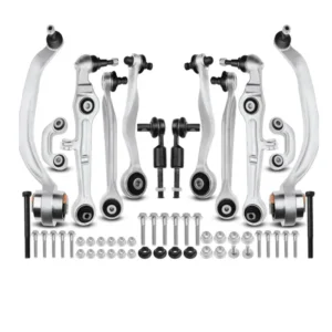 FOR Audi A4 (8D2,B5) A6(4B,C5) RS6 S4 S6 FOR VW Passat 3B5 3B6 Control Arms Ball Joints Tie Rods 12 Piece Suspension Kit