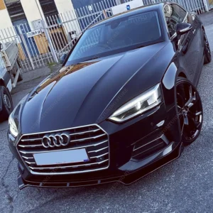 Car Front Bumper Lip Spoiler Splitter Diffuser Retrofit For AUDI A5 F5 B9 TFSI TDI Non S-line 2017-2019 Pre-Lci Bodykits Tuning